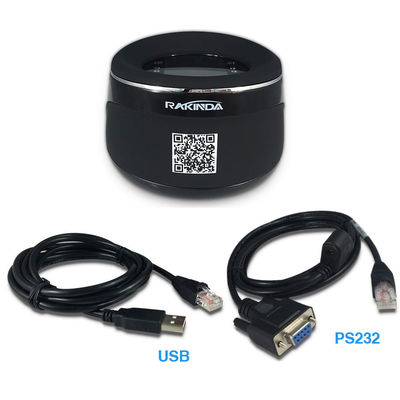 Tabletop Handfree 2D Barcode Engine Black / Red QR Code Scanner Module