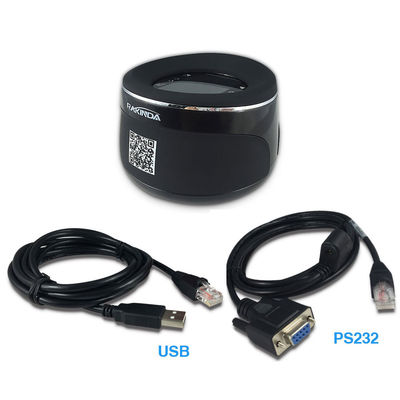 POS System Countertop QR Code Barcode Scanner 38.3×60.4 mm Scanning Window