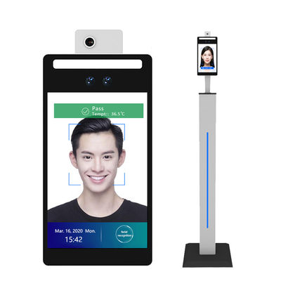 Android System 8inch 30cm Face Recognition Temperature Measurement