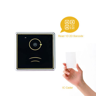 Wall mounted QR Barcode Scanner Mi fare Card Reader RS232 wiegand26/34 for Turnstile or Elevator