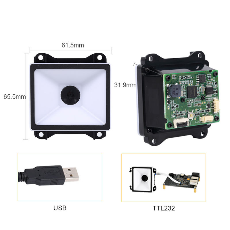 USB TTL232 Fixed Mount Barcode Scanner 1D QR Payment For Kiosk