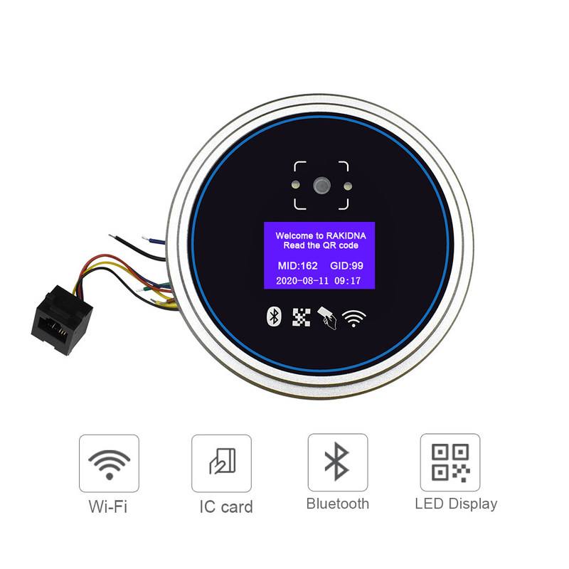 Wifi Bluetooth TFT Indoor Outdoor MI FARE ISO1443A Or ISO1443B QR Scanner HTTP UDP TCP RJ45 Access Control System